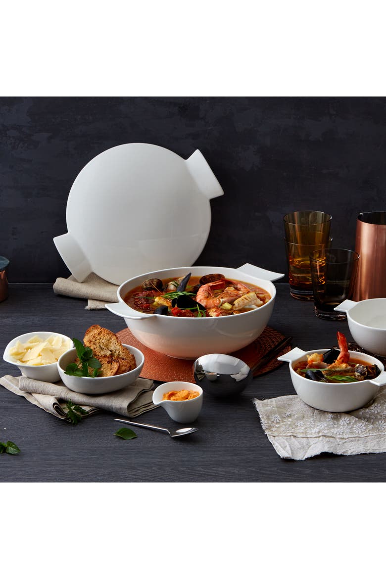 Soup Passion Tureen, Alternate, color, White