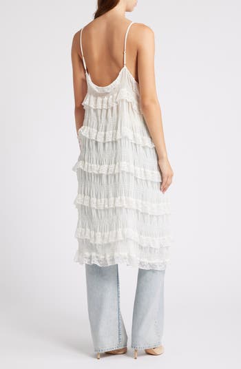 Tiered Ruffle Lace Dress