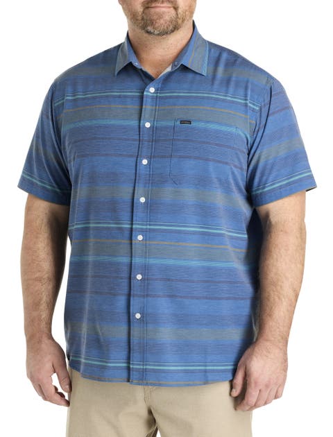 Big & Tall TRVLR Series Traverse Striped Sport Shirt