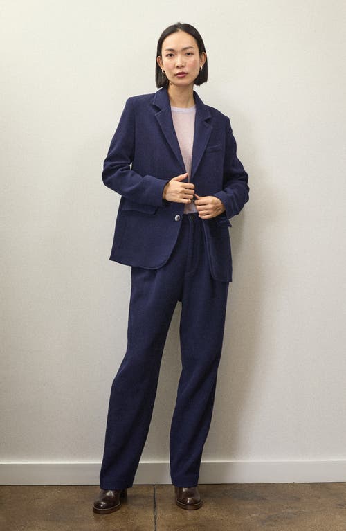 Alex Mill X Becky Malinsky Notch Lapel Wool Blazer In Blue