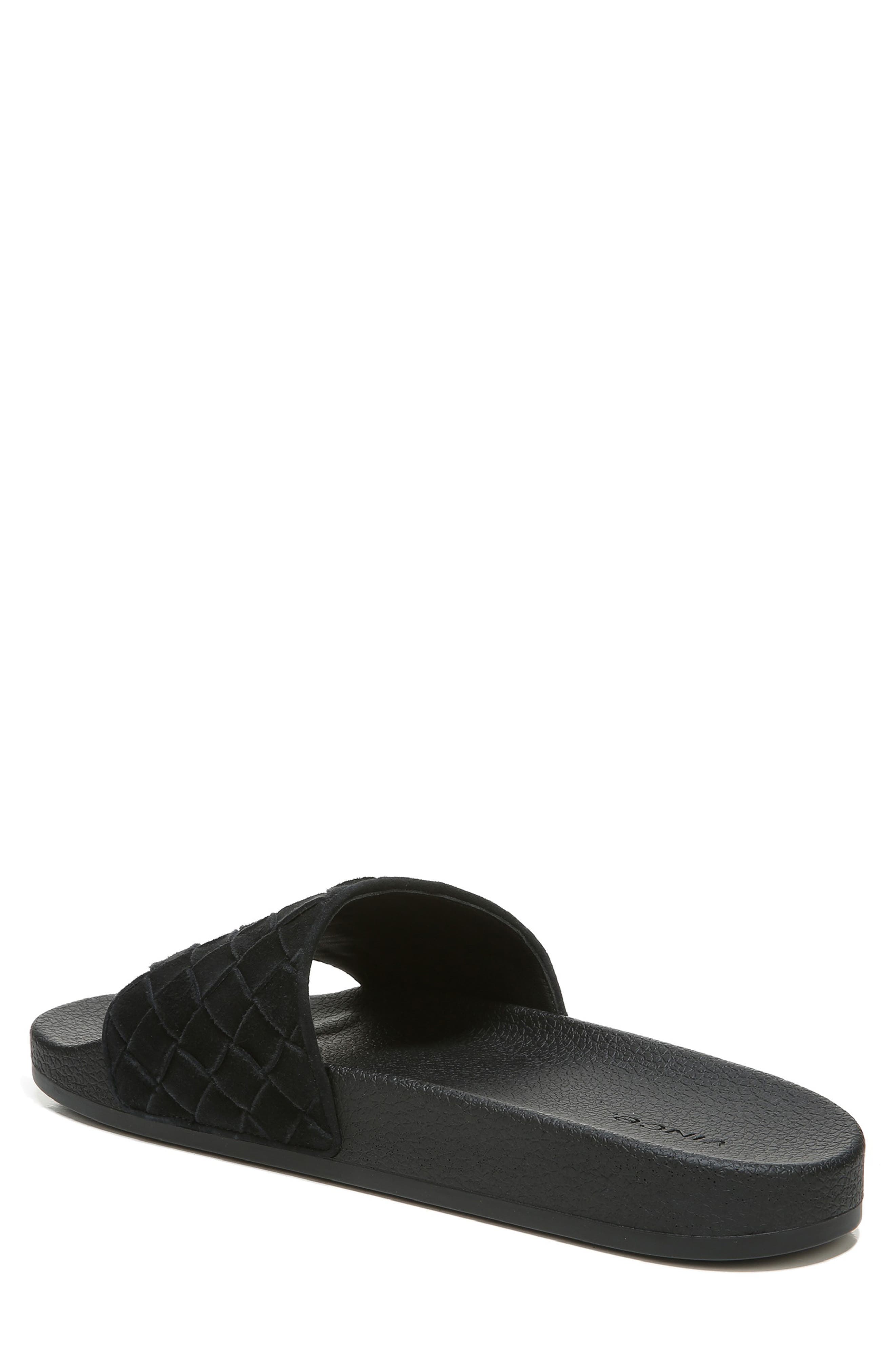 Watley 2 Slide Sandal, Alternate, color, BLACK SUEDE