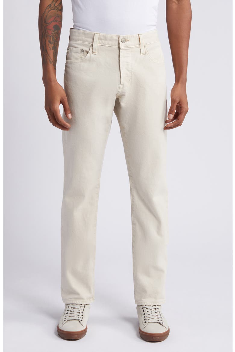 Tellis Modern Slim Twill Pants, Main, color, SULFUR SIENNA SAND