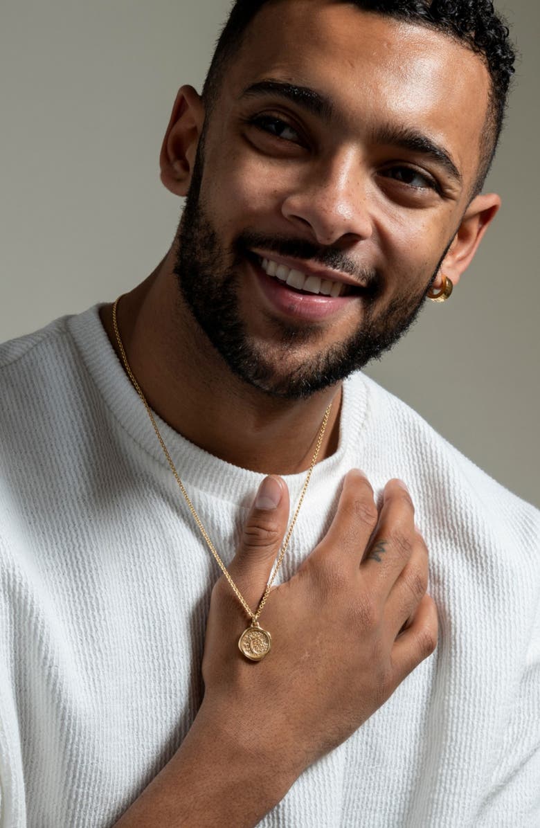 Dower
Hall Men
s Tree of Life Talisman Necklace, Alternate, color, Yellow Gold Vermeil