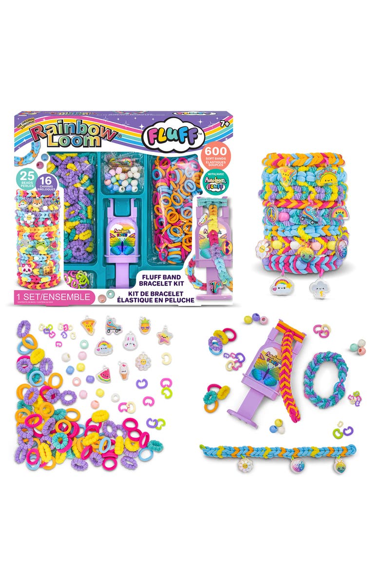 Rainbow Loom Fluff Bracelet Kit, Alternate, color, Rainbow Multi