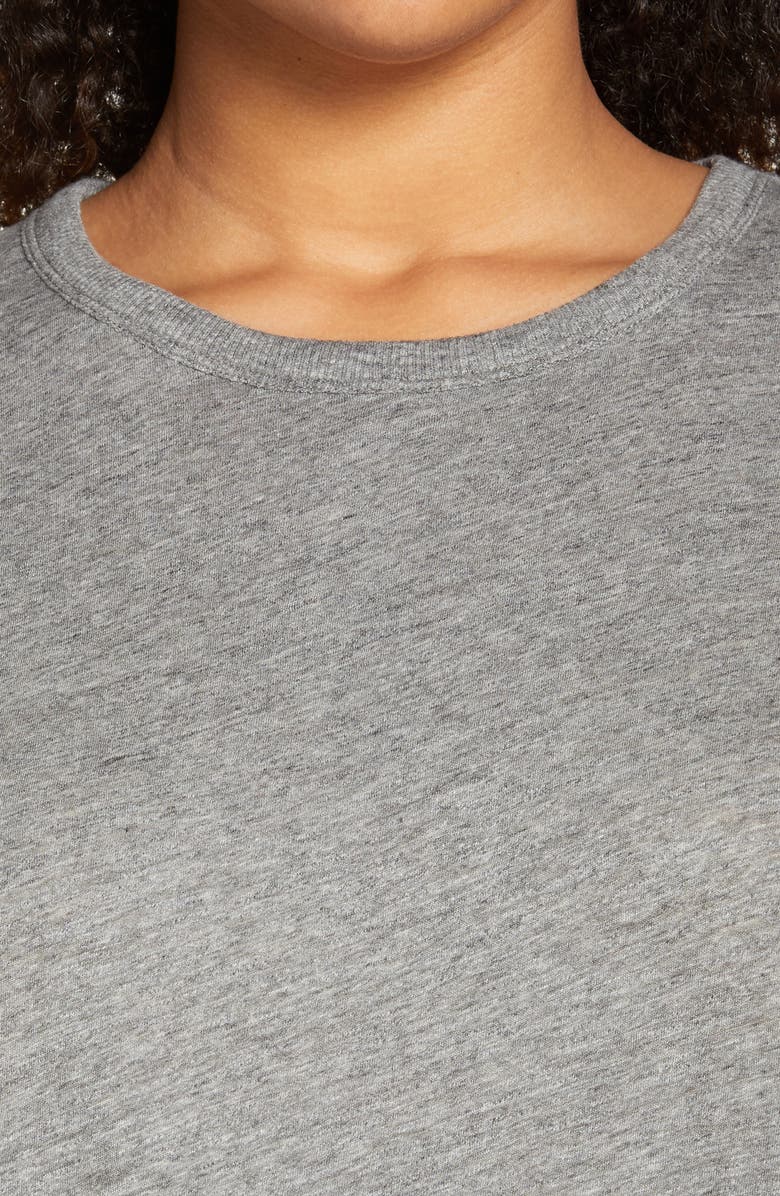 Madewell Sorrel Whisper Ringer T-Shirt, Alternate, color, Heather Iron