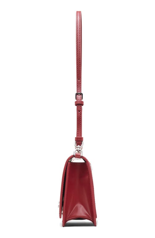 Marc Jacobs The Mirror Leather Shoulder Bag In Red