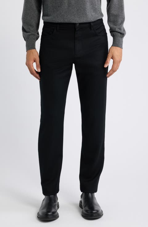 Regular Fit Five Pocket Wool Pants