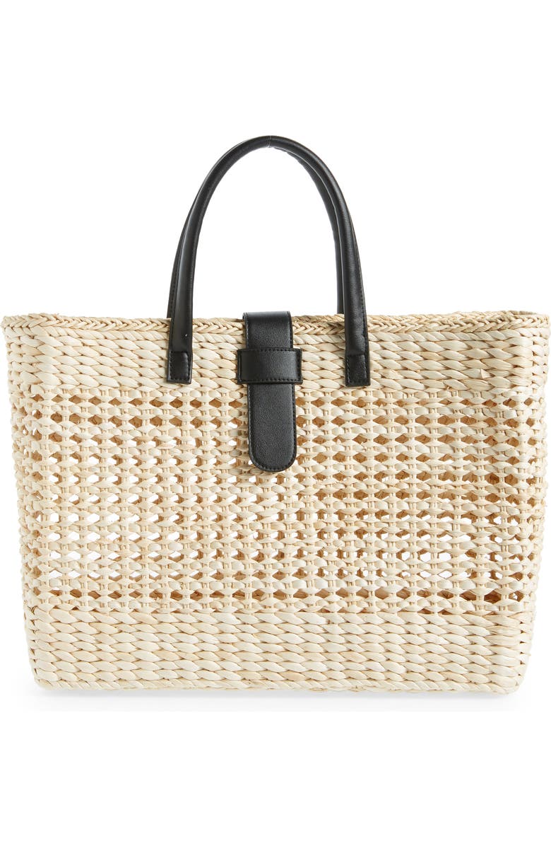 BTB Los Angeles Oversize Jules Rattan Tote, Main, color,