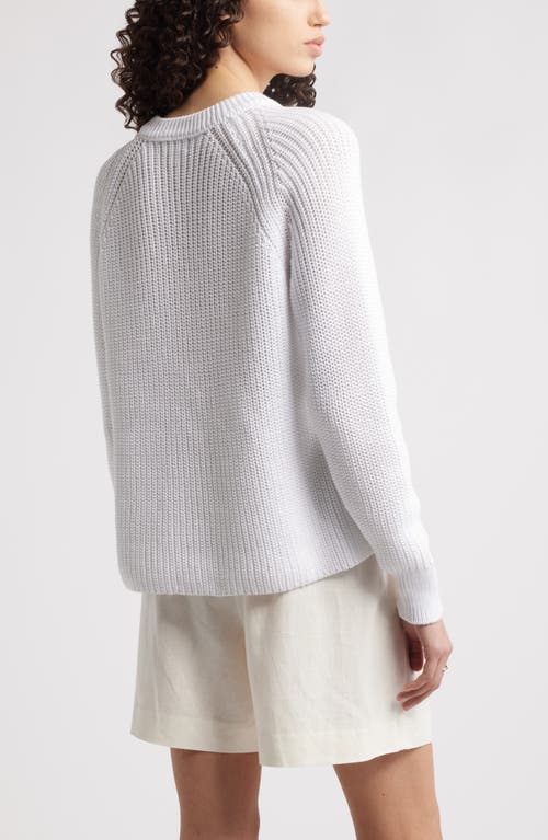 Nordstrom Cotton V-neck Sweater In White