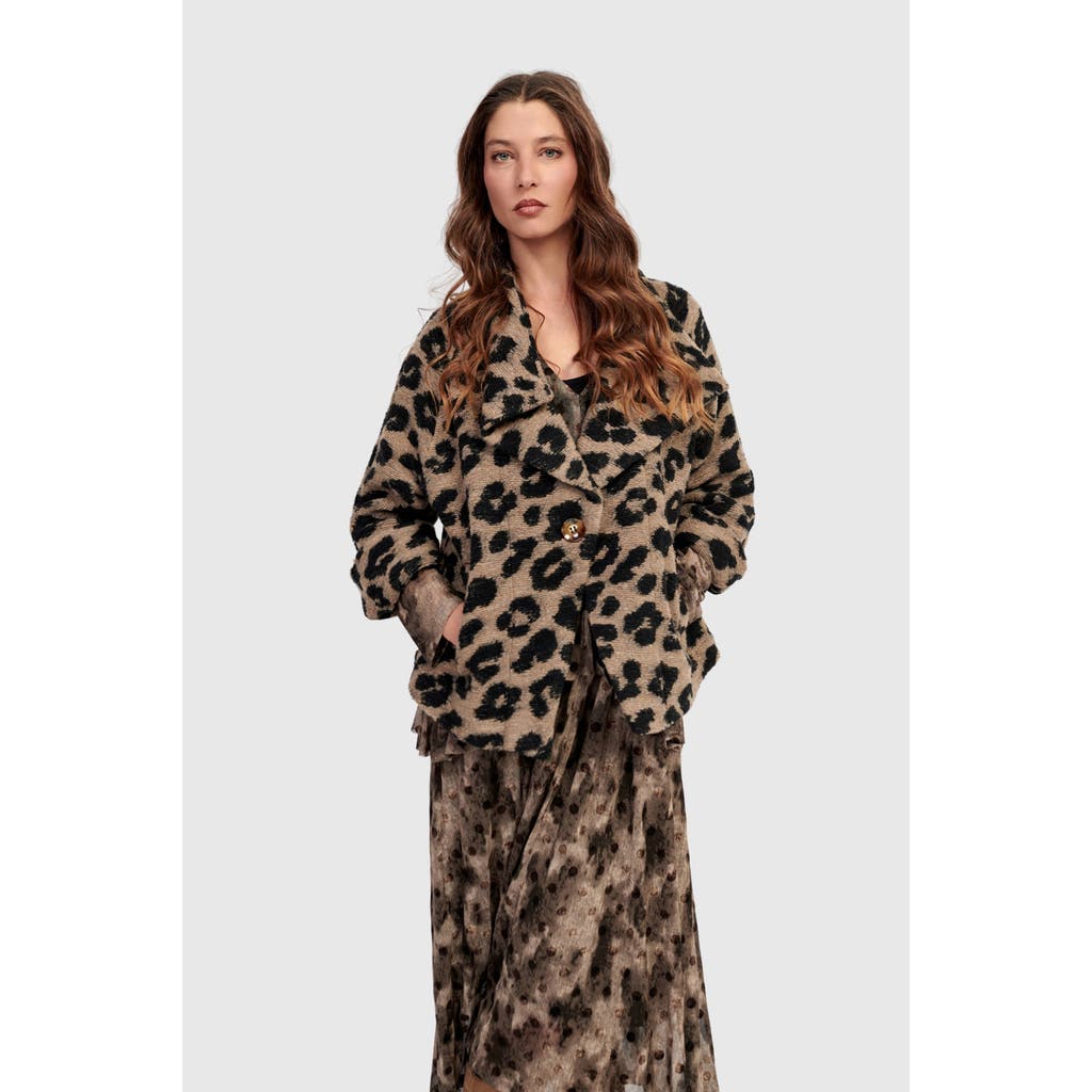 Alembika Wildcard Cozy Jacket In Brown