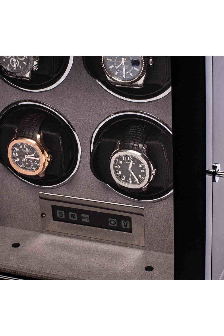 FORMULA QUAD WATCH WINDER, Alternate, color, Black