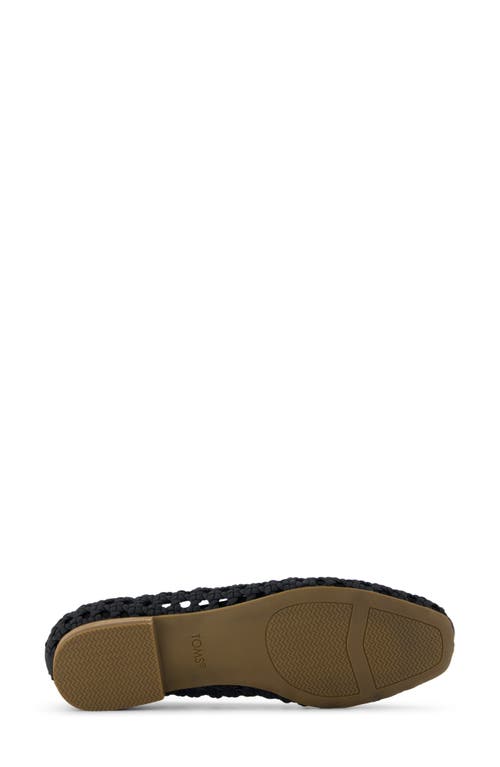 Toms Briella Flat In Black