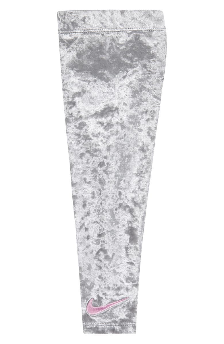 Nike Swoosh Vest, Long Sleeve T-Shirt & Leggings Set, Alternate, color, Light Smoke Grey