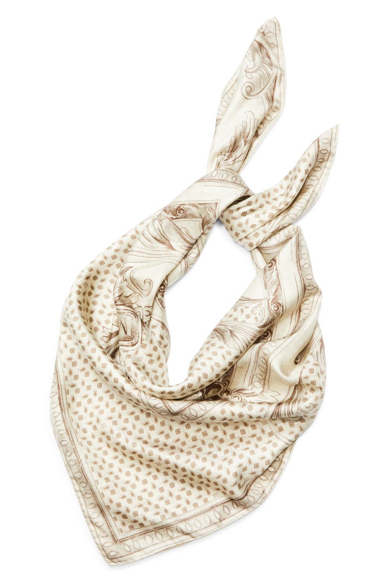 Paisley Silk Twill Square Scarf (Women) | Nordstrom