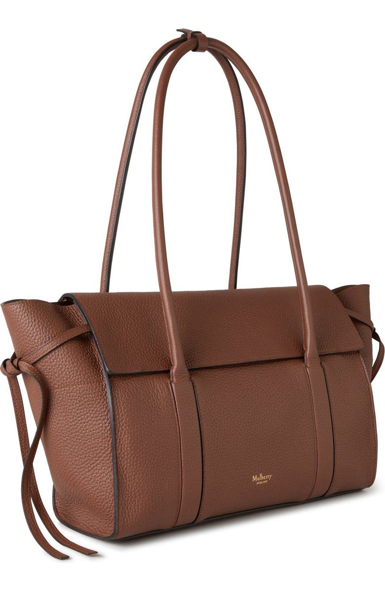 Mulberry Medium Soft Bayswater Grained Leather Satchel, Alternate, color, Bright Oak