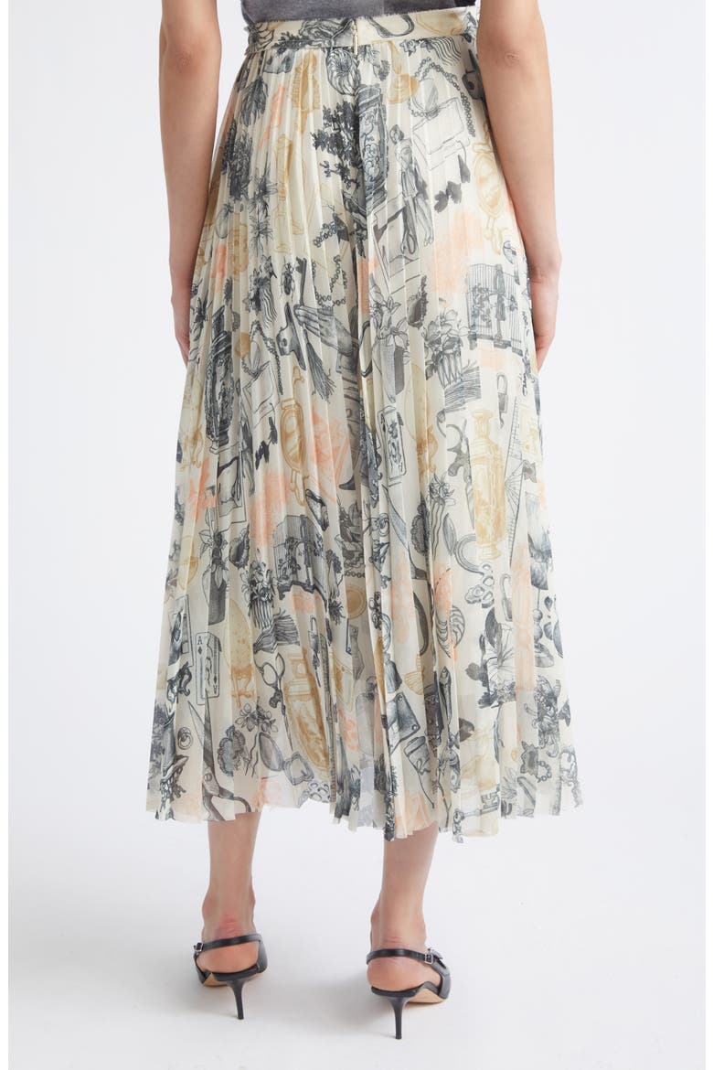 Knife Sunburst Pleated Midi Skirt, Alternate, color, EGG MULTI