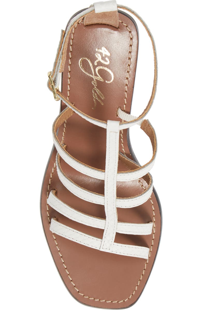 42 Gold Emilla T-Strap Sandal, Alternate, color,