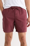 Barbour Relaxed Fit Cotton Oxford Cloth Drawstring Chino Shorts