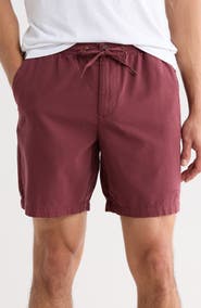 Barbour Relaxed Fit Cotton Oxford Cloth Drawstring Chino Shorts