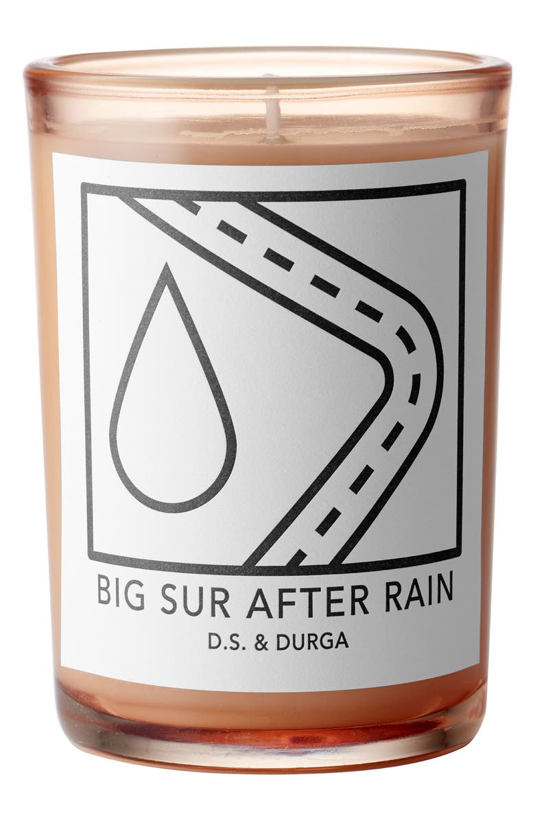 D.S. & Durga Big Sur After Rain Scented Candle, Main, color, White