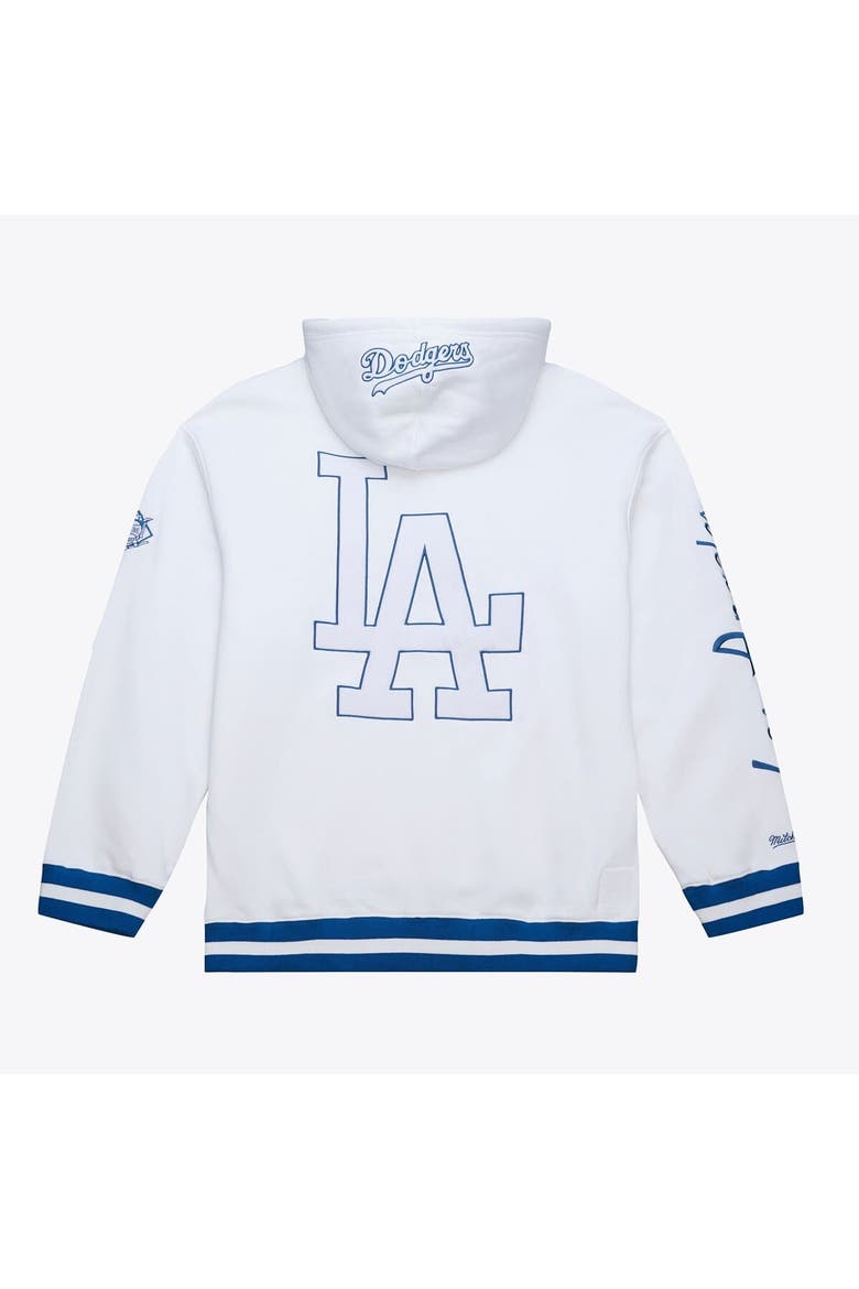 Men's Mitchell & Ness  White Los Angeles Dodgers Cooperstown Collection Fleece Hoodie, Alternate, color, White