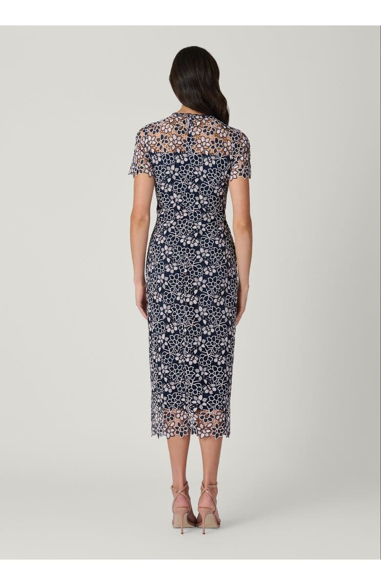 Shoshanna Kiriya Teresina Lace Dress, Alternate, color, Navy/Blush