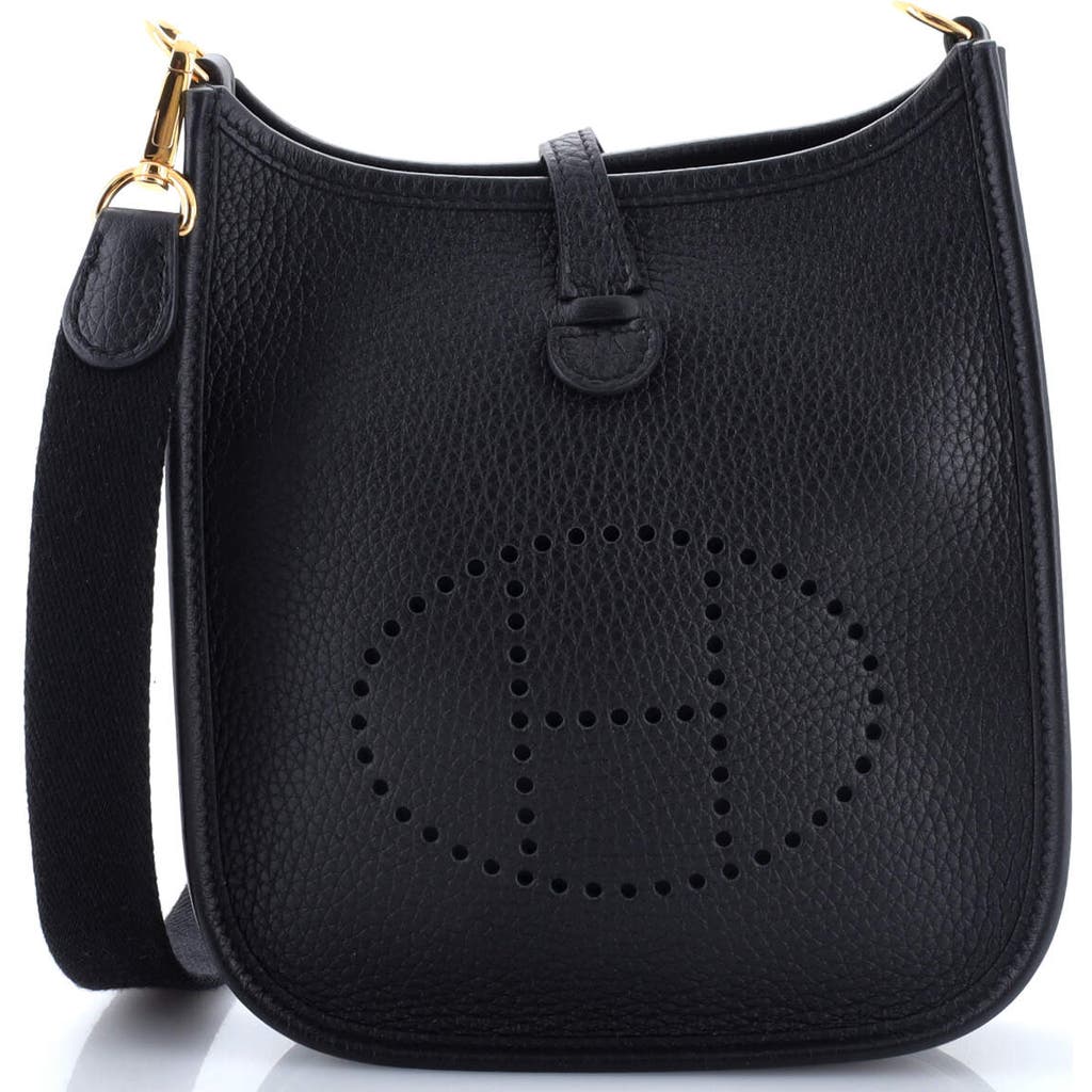 Pre-owned Hermes Hermes Evelyne Bag Gen Iii Clemence Tpm In Black