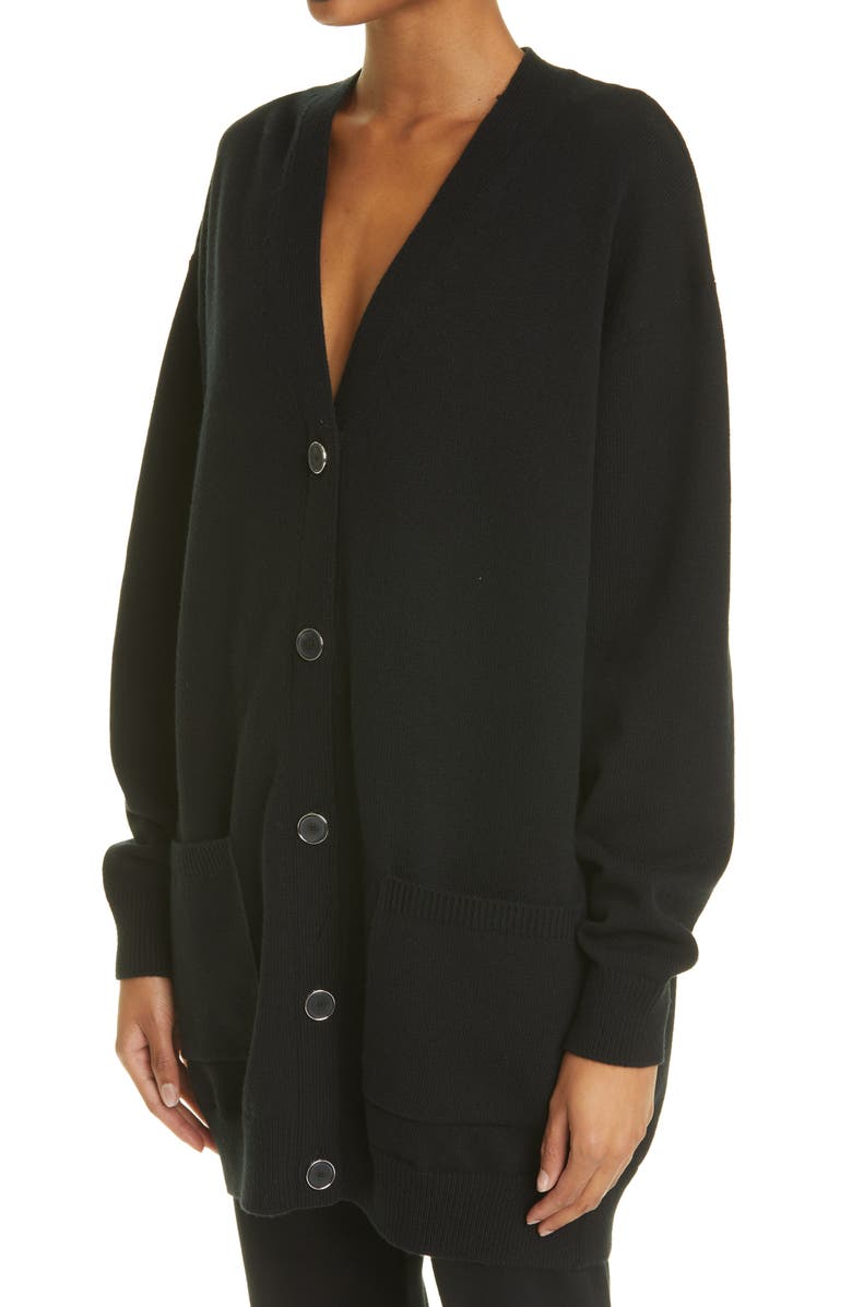 Givenchy Spike Logo Wool & Cashmere Cardigan, Alternate, color,