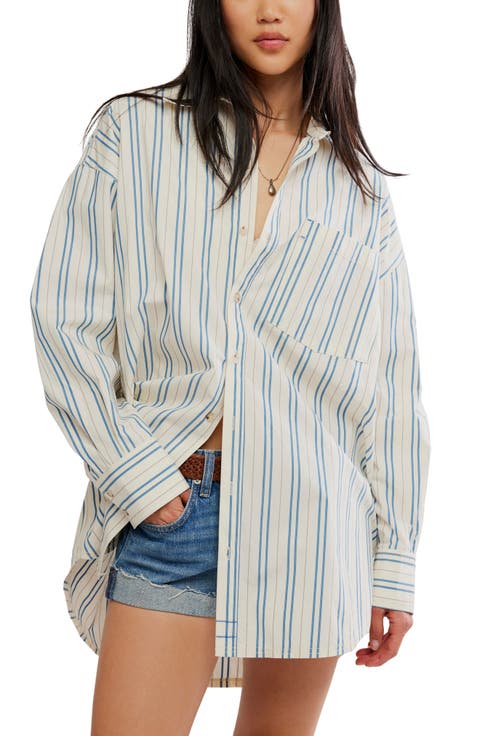 We The Free Freddie Striped Cotton Shirt