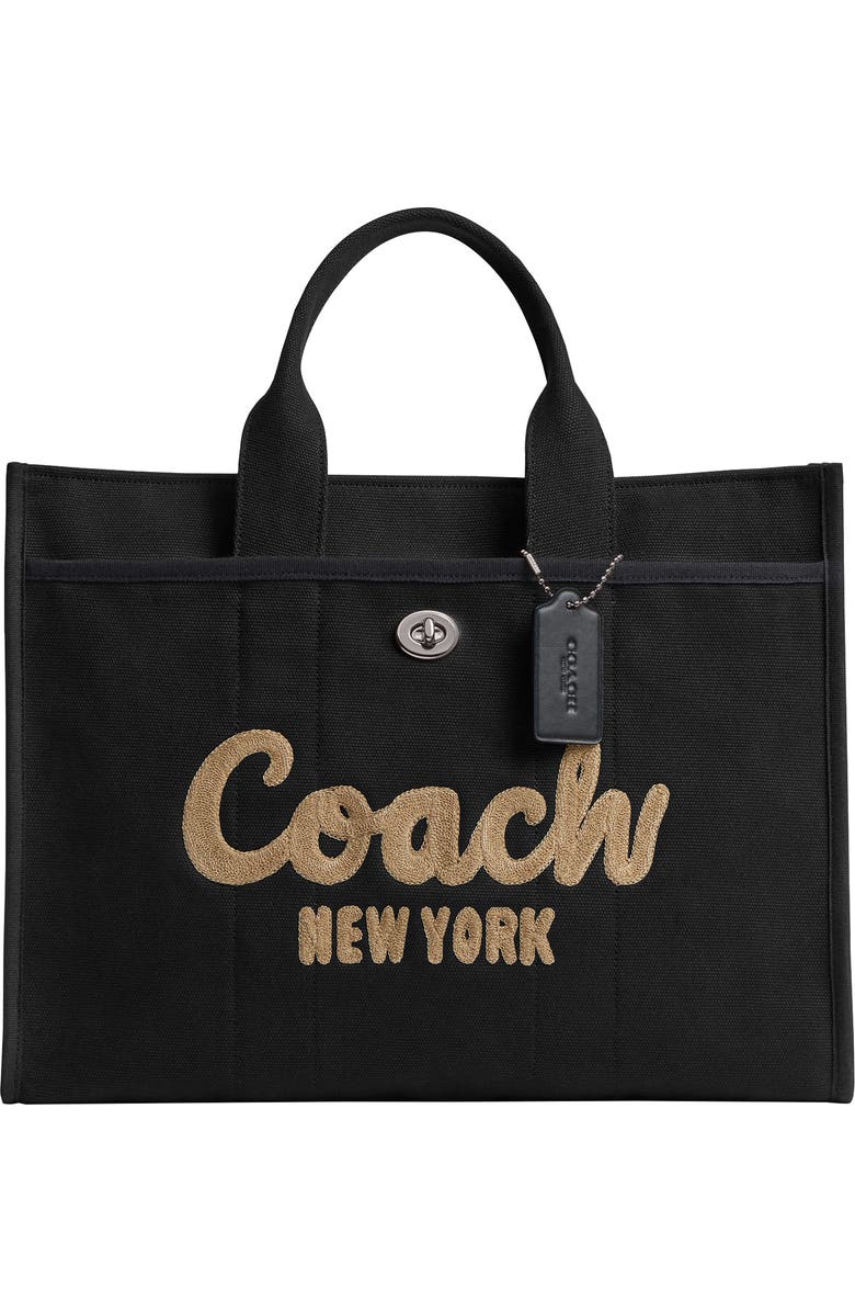 COACH Canvas Cargo Tote, Main, color,