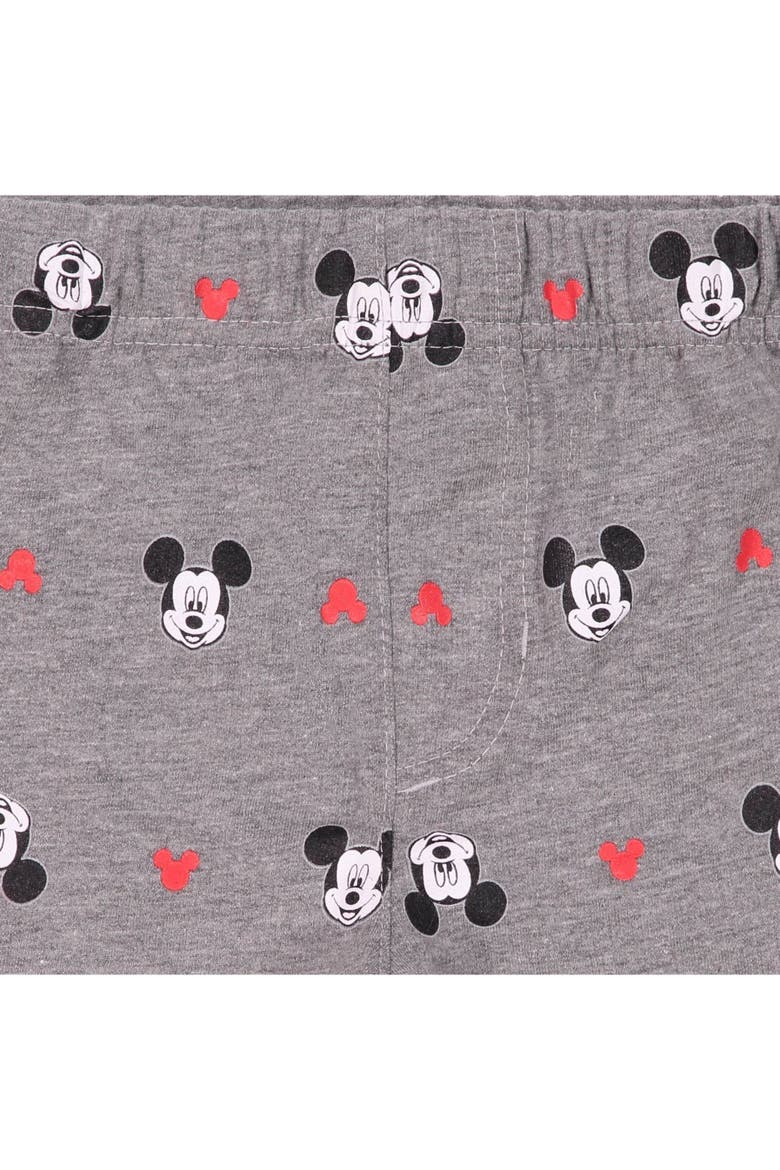 Mickey Mouse Boys' 2-Piece T-Shirt and Shorts Set, Alternate, color, Red Grey Mickey Mouse