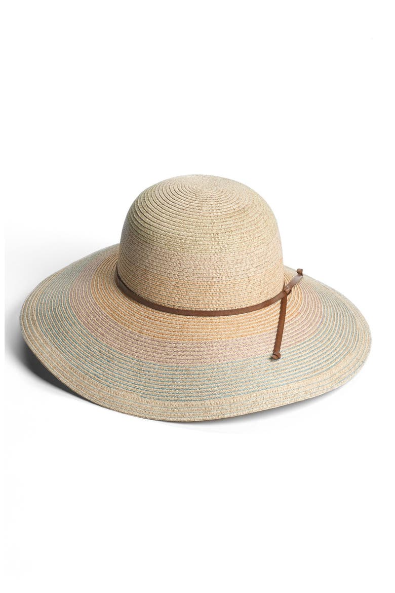 Multicolor Floppy Hat, Main, color, MULTI TURQUOISE