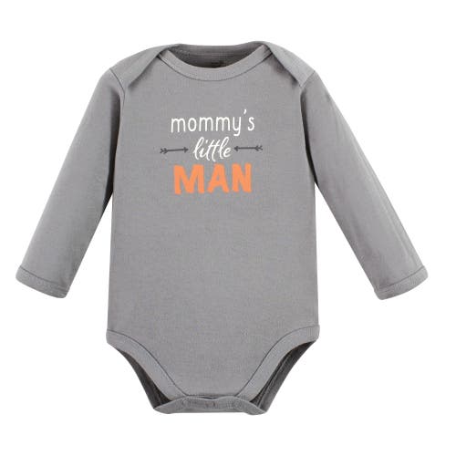 Touched By Nature 5pk Long Sleeve Organic Bodysuits In Multi