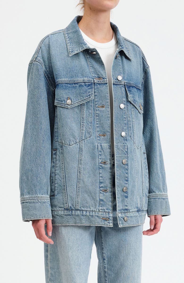 DAZE Beau Denim Trucker Jacket, Alternate, color, Later