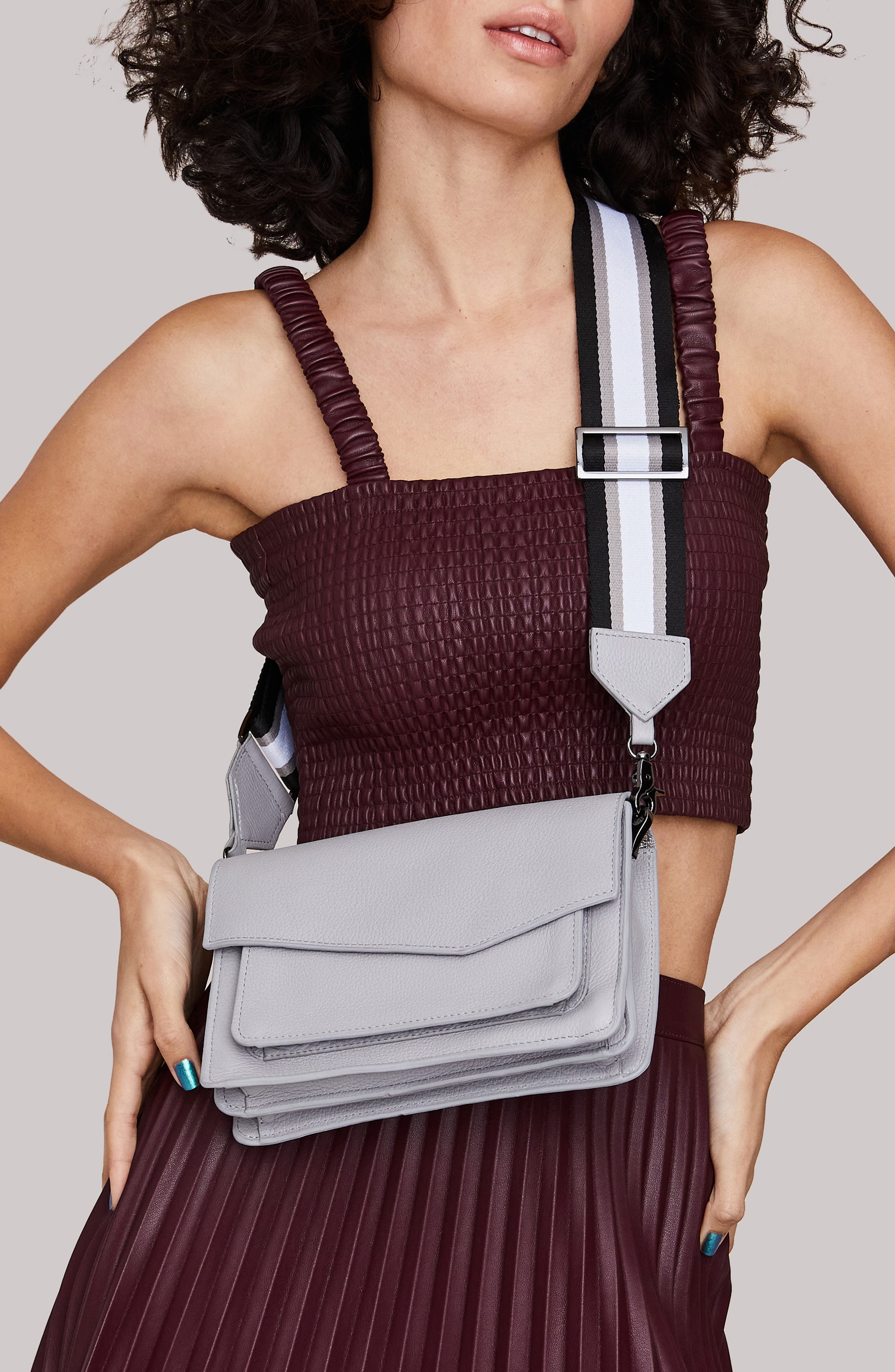 Botkier Cobble Hill Leather Crossbody Bag, Alternate, color, 