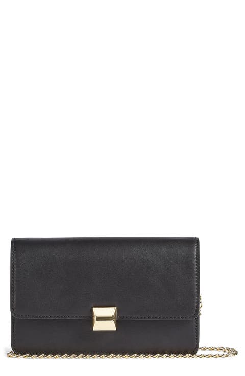 Otto Structured Faux Leather Clutch