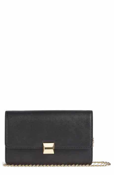 LK Bennett Otto Structured Faux Leather Clutch