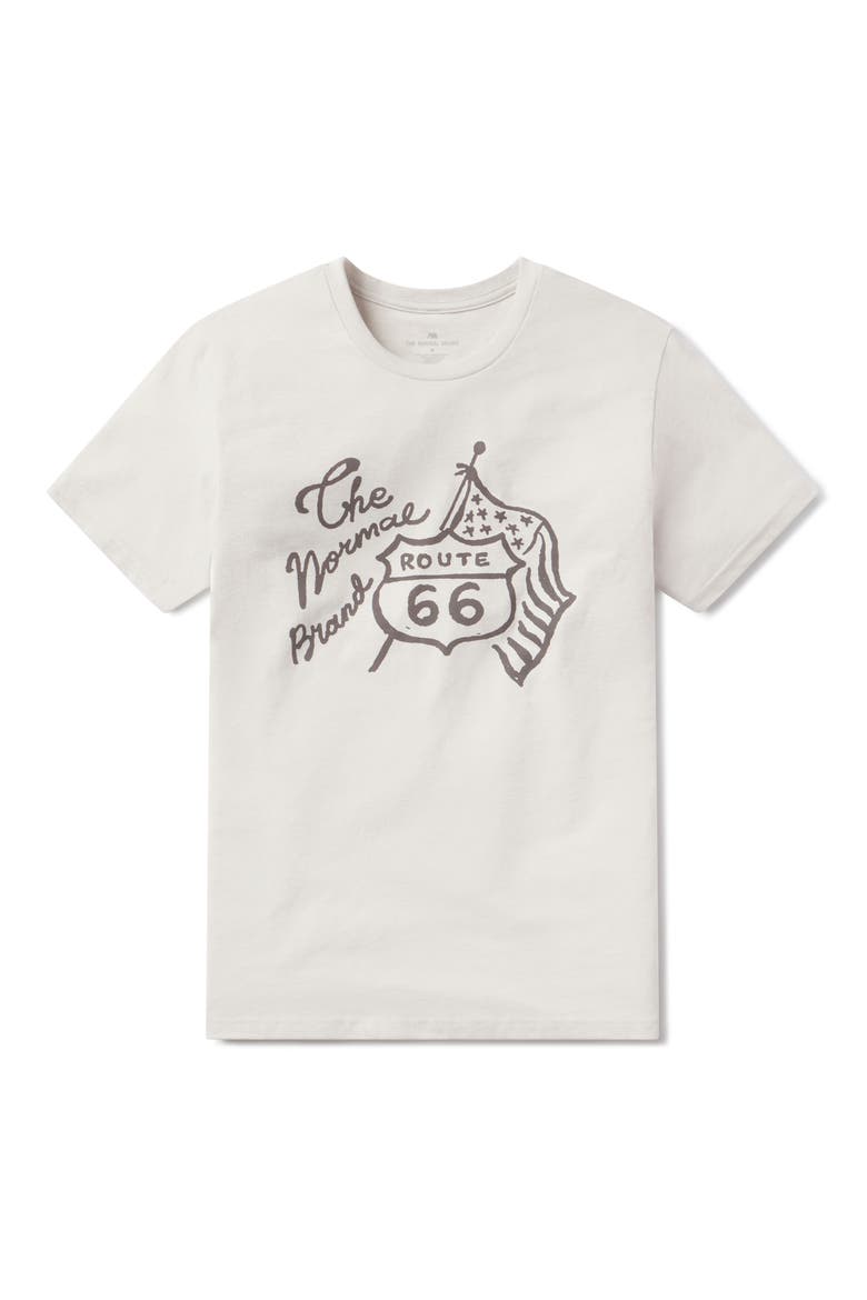 Route 66 Graphic T-Shirt, Main, color, SAND