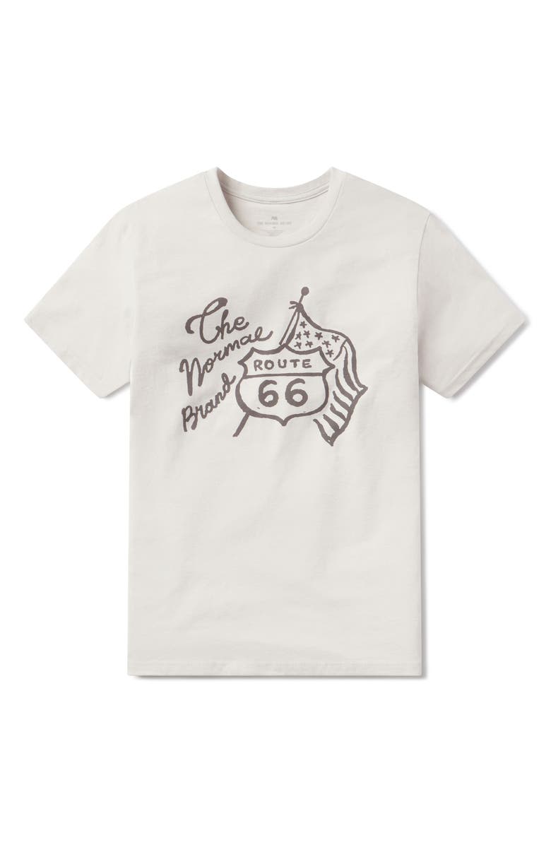 The Normal Brand Route 66 Graphic T-Shirt, Main, color, Sand