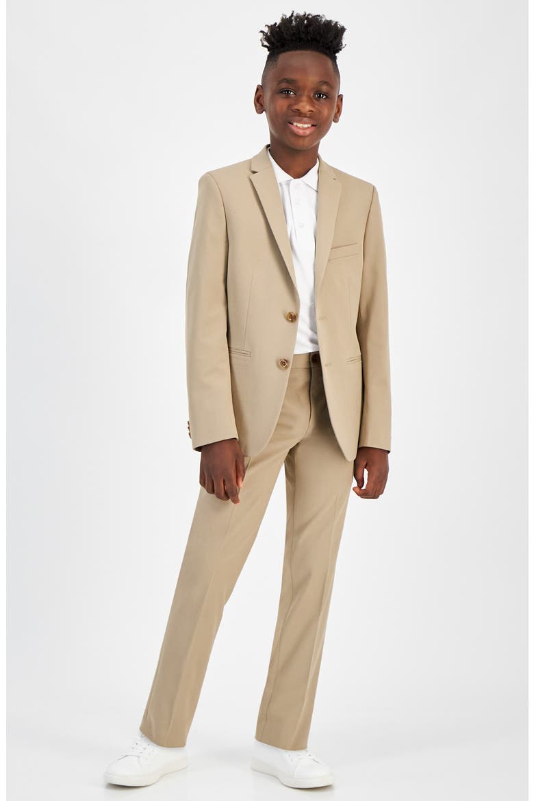 Kids' Skinny Suit Jacket, Alternate, color, TAN