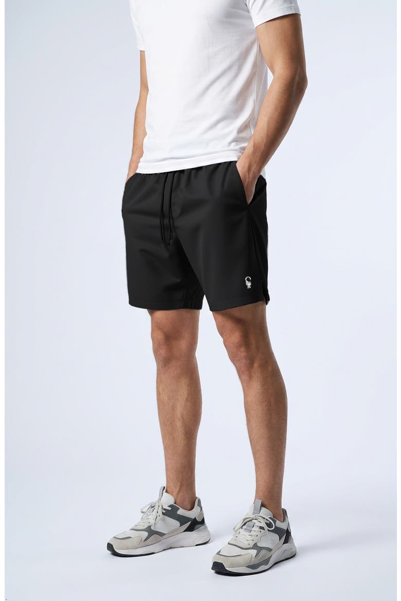 Mens Astronaut Midweight Active Short, Alternate, color, Black