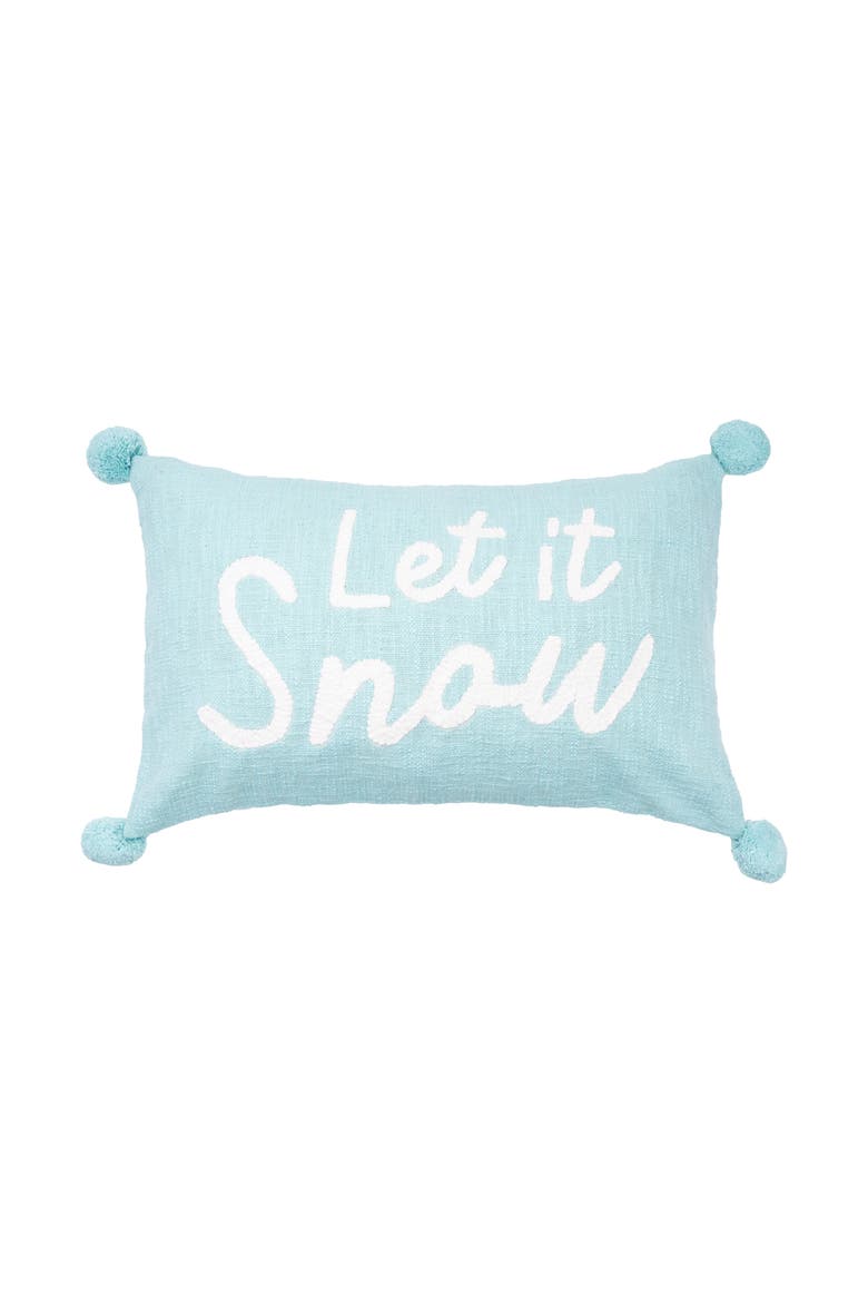 A Christmas Holiday Tufted Solid Pillow Collection, Main, color, Blue