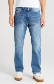 True Religion Ricky Snap Flap Straight Leg Jeans