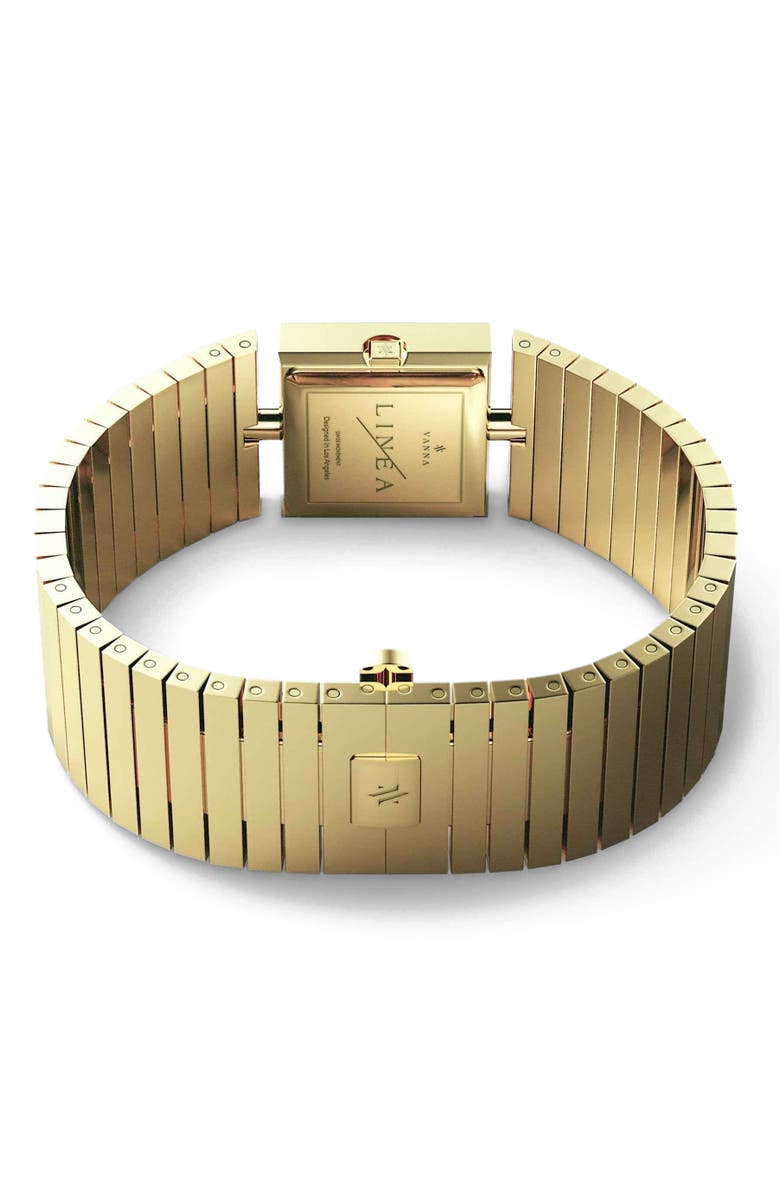 VANNA Linea Gemstone Watch, Alternate, color, Black Sandstone-Gold