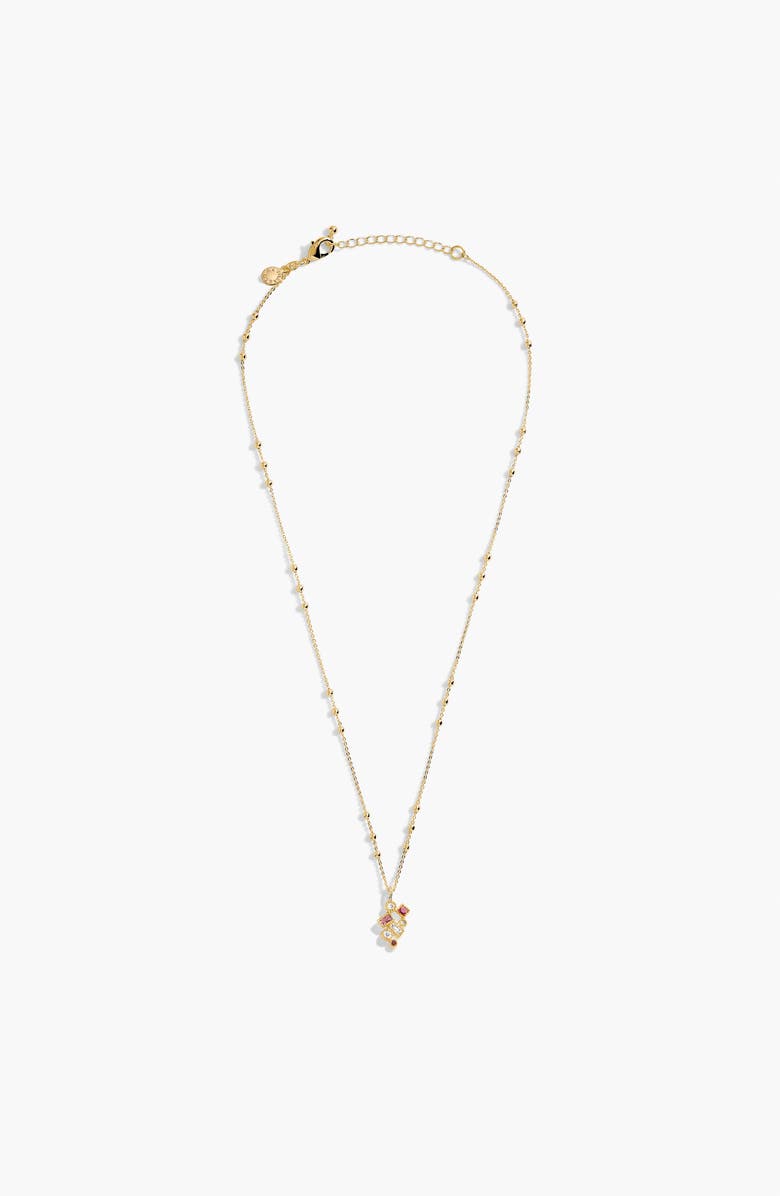 A Littles & Co A Little 'Happiest Of Birthdays' Necklace In Gold-Tone Plating, Alternate, color, Metallic Gold