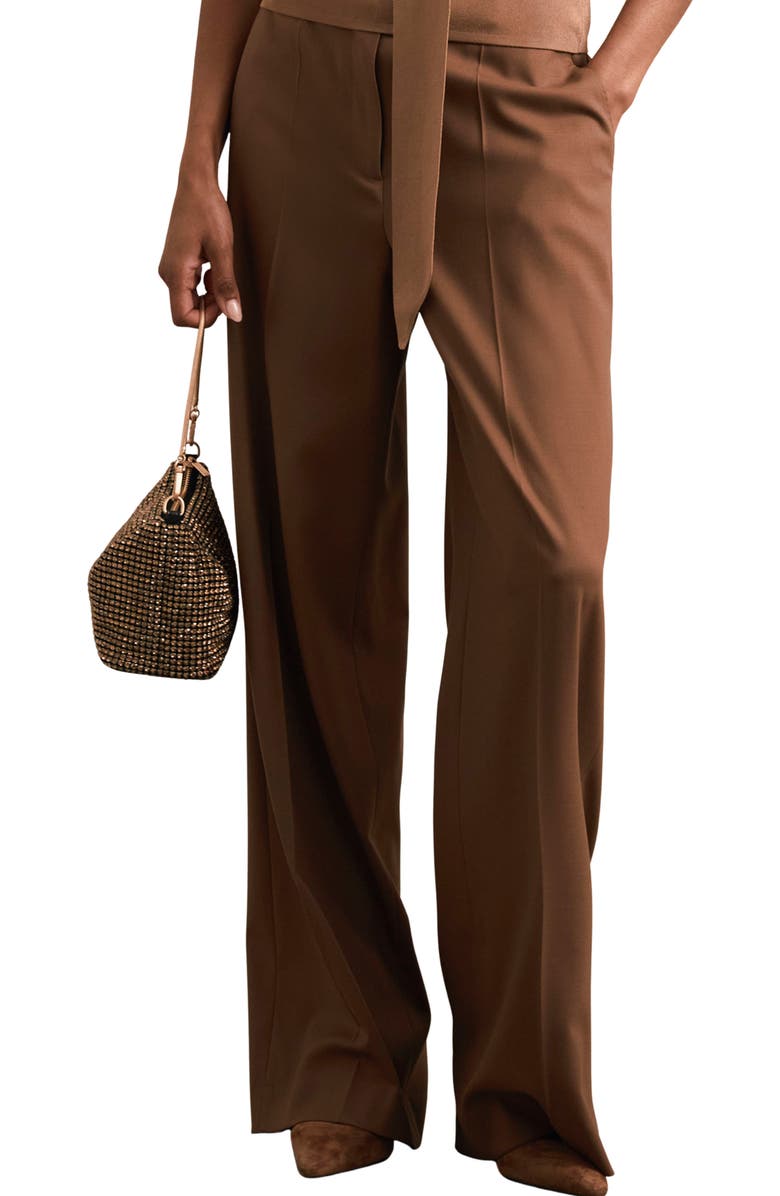 Reiss Leah Crystal Convertible Clutch, Alternate, color, Gold