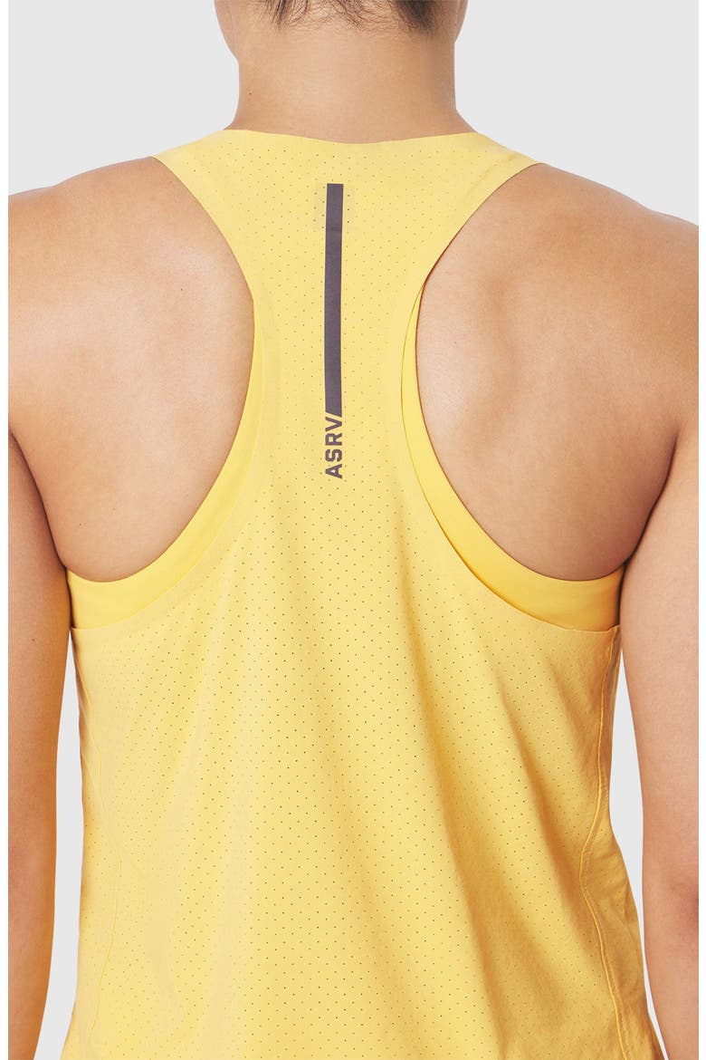 Aerotex Perforated Racerback Run Tank, Alternate, color, Amber