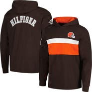 Tommy Hilfiger Men's Tommy Hilfiger  Brown Cleveland Browns Morgan Long Sleeve Hoodie T-Shirt