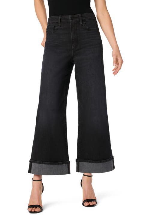 Ankle Cuff Wide Leg Jeans