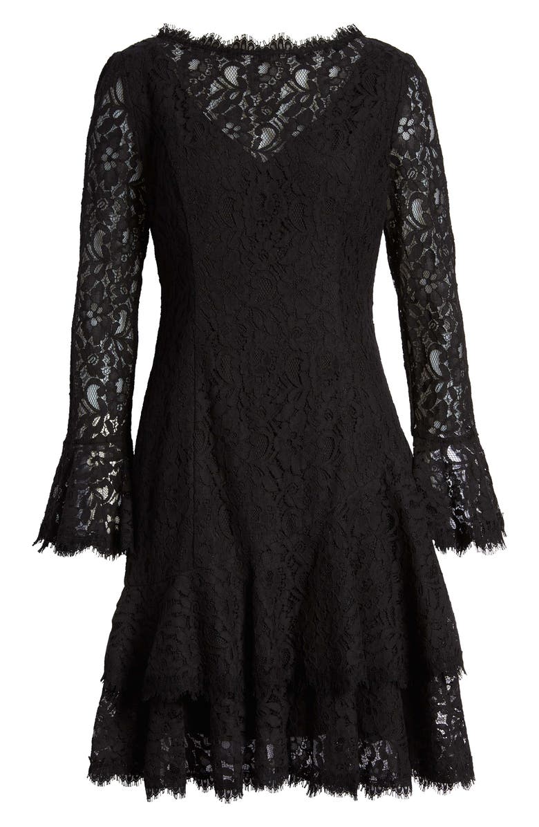 Shani Long Sleeve Tiered Lace Dress, Alternate, color, 